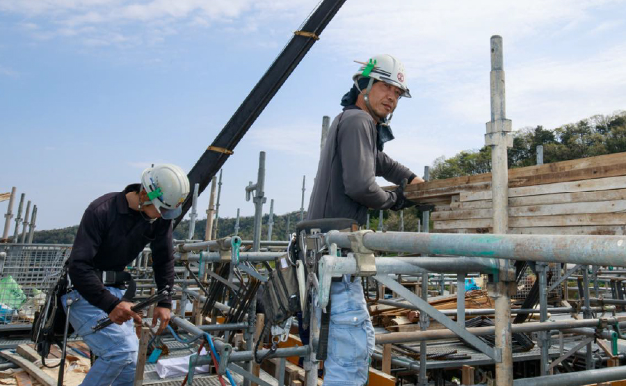 午後の作業開始